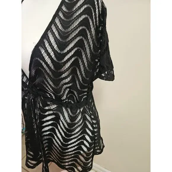 Apt 9 Beach Coverup Deep V Short Sleeve Size XL - Picture 3 of 5